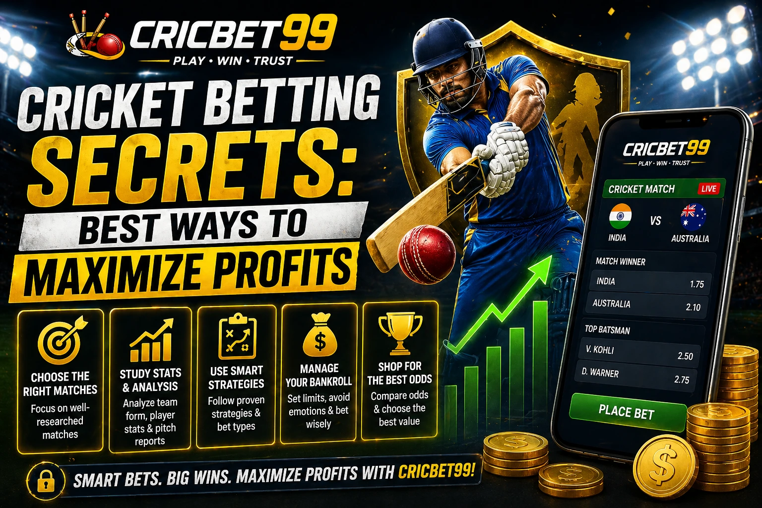 You are currently viewing Cricbet99 Cricket Betting Secrets: Best Ways to Maximize Profits
