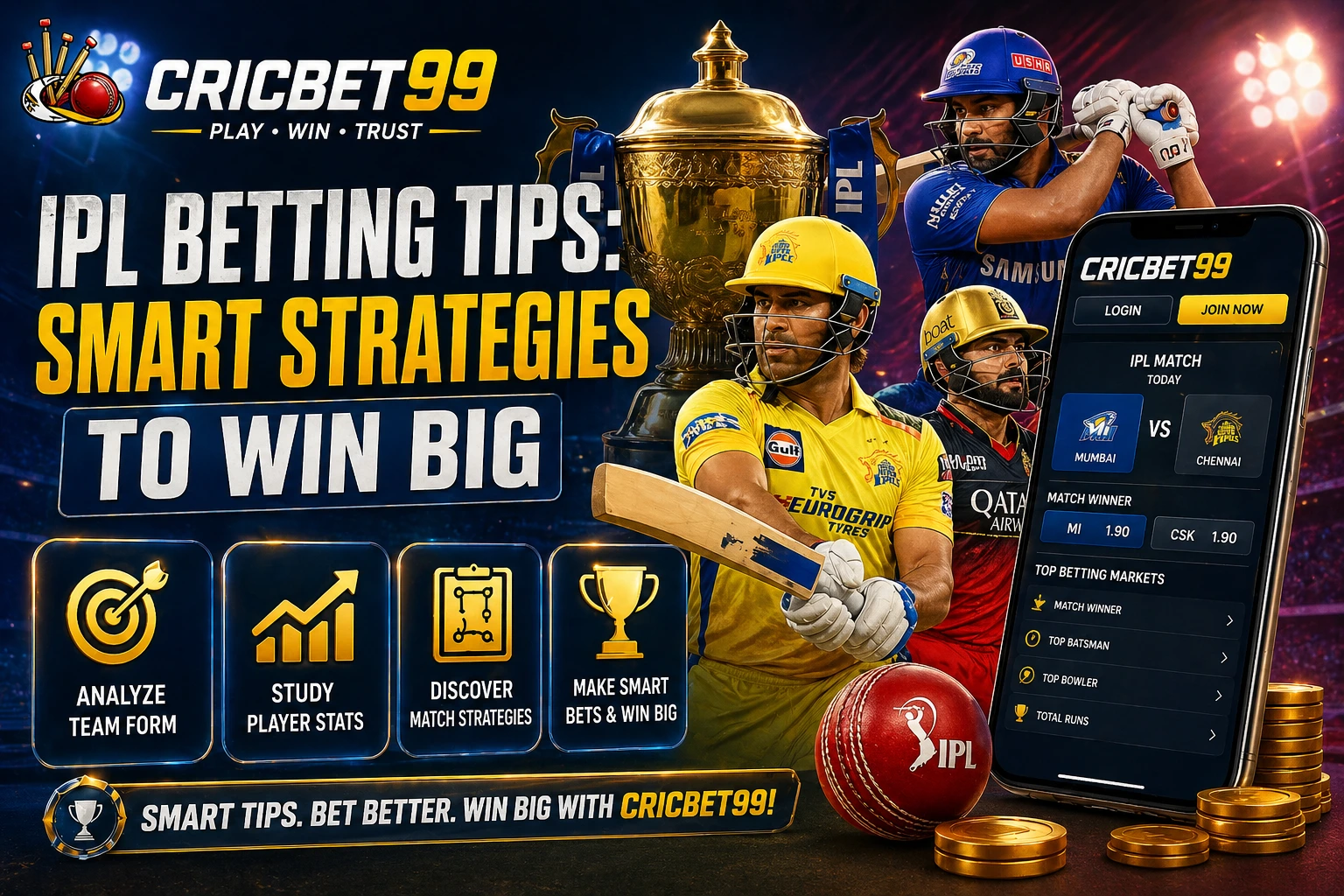 You are currently viewing Cricbet99 IPL Betting Tips: Smart Strategies to Win Big