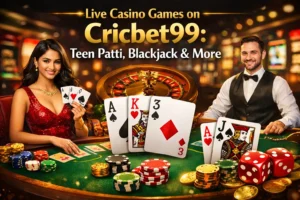 Read more about the article Live Casino Games on Cricbet99: Teen Patti, Blackjack & More