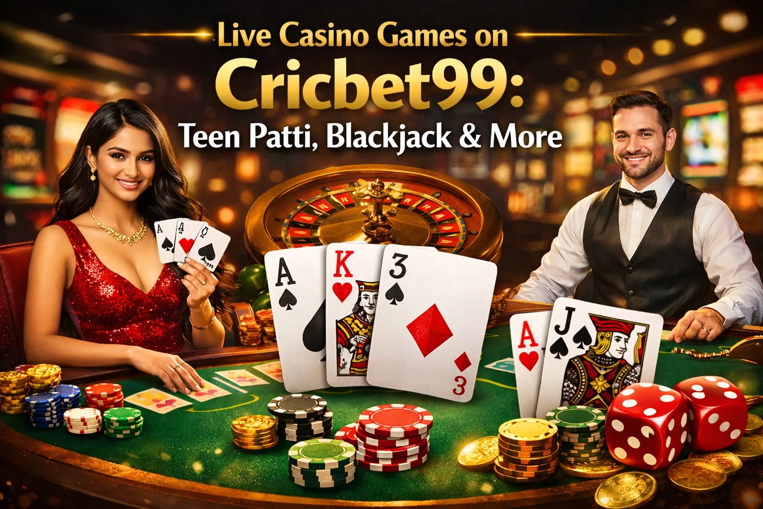 You are currently viewing Live Casino Games on Cricbet99: Teen Patti, Blackjack & More
