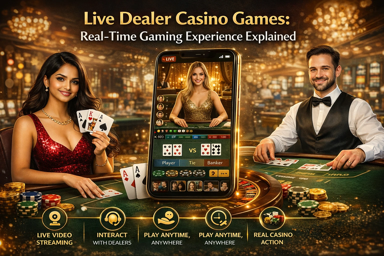 You are currently viewing Live Dealer Casino Games: Real-Time Gaming Experience Explained