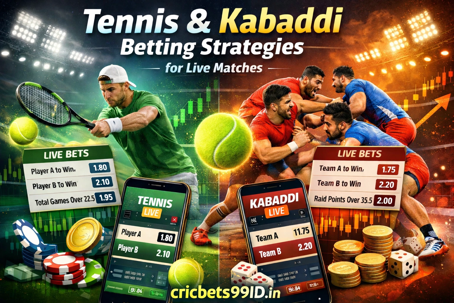 Read more about the article Tennis & Kabaddi Betting Strategies for Live Matches