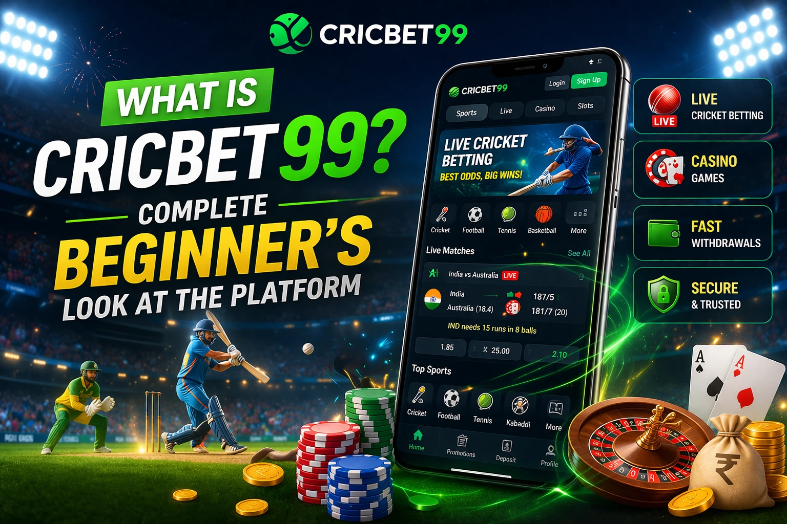 Read more about the article What is Cricbet99? Complete Beginner’s Look at the Platform